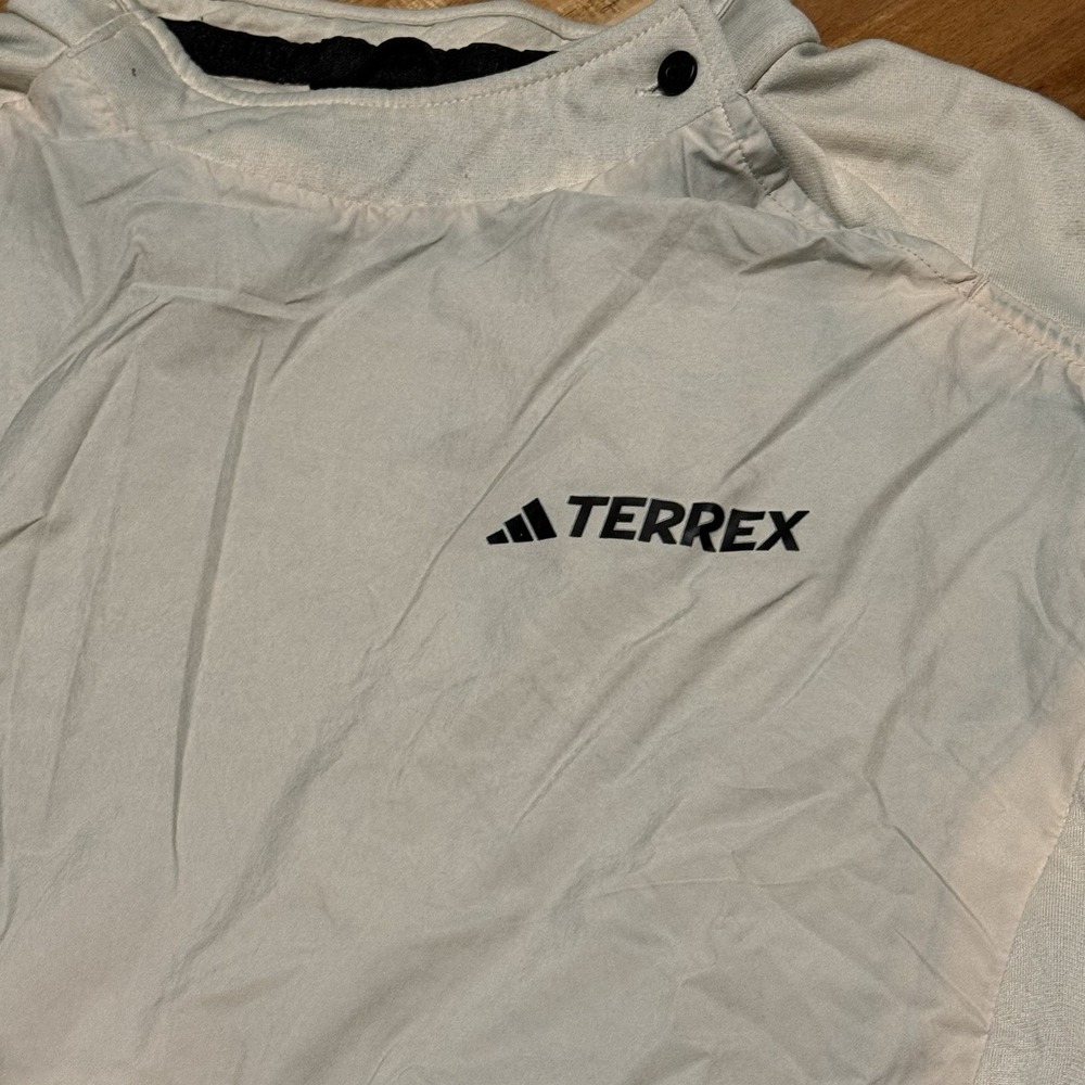 Adidas Terrex Men's Medium Tan Made To be Remade Gorpcore Hiking‎ Midlayer Top